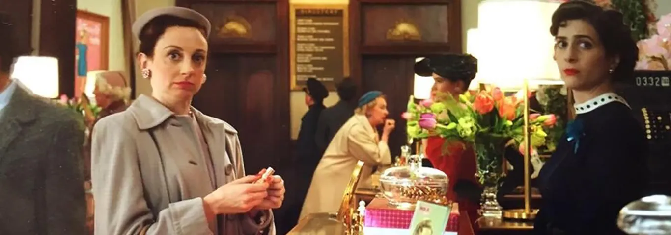 Lindsay Brill (l.), appeared in the hit show, The Marvelous Mrs. Maisel 