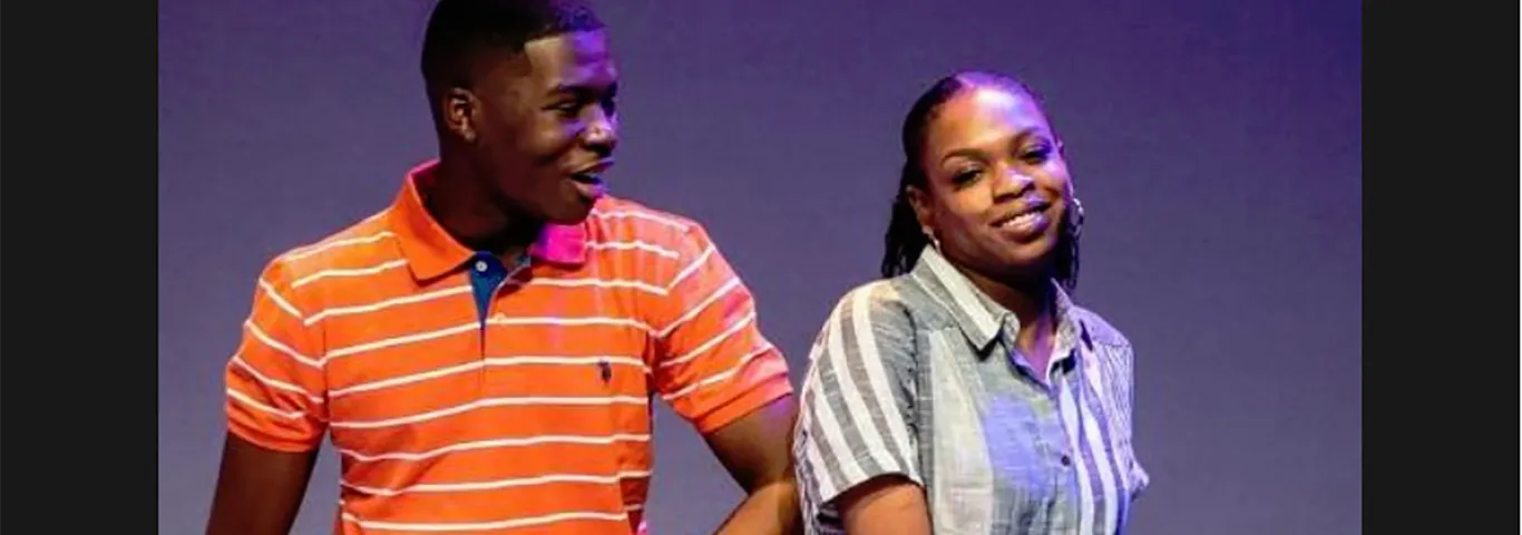 Dwayen McCowan and Brandi Threatt in The Black Rep's Milk Like Sugar