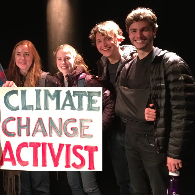 On December 13, 2019 students from WashU’s Performing Arts Department participated in the International Festival of Climate Change at St. Louis University.